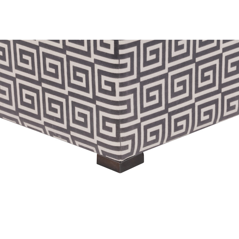 Repose-pieds rembourré Eesha, Polyester taupe / gris