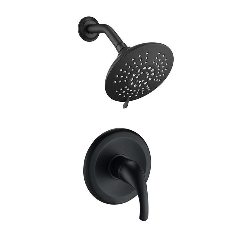 All-In-One Kit with Rough in-Valve, Matte Black