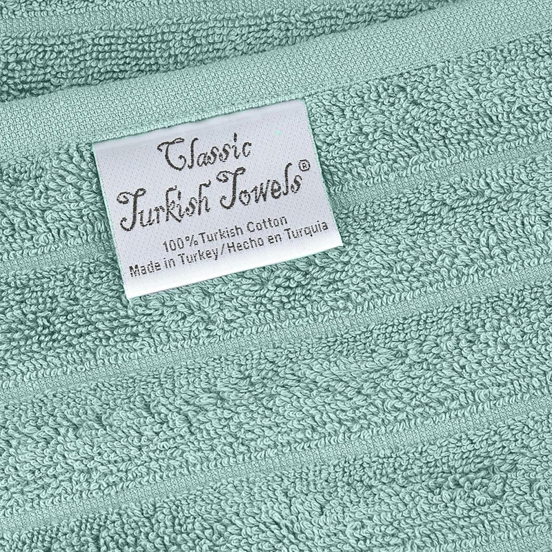 Fralick Ribbed Turkish Cotton Bath Sheet Set, Seafoam