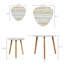 Ensemble de 2 tables basses gigognes Triangle