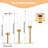 6 Piece Gold Acrylic & Metal Candle Holder Set, Modern Tabletop Centerpiece Decor for Home Wedding Party, Christmas & Halloween decorations-754056946