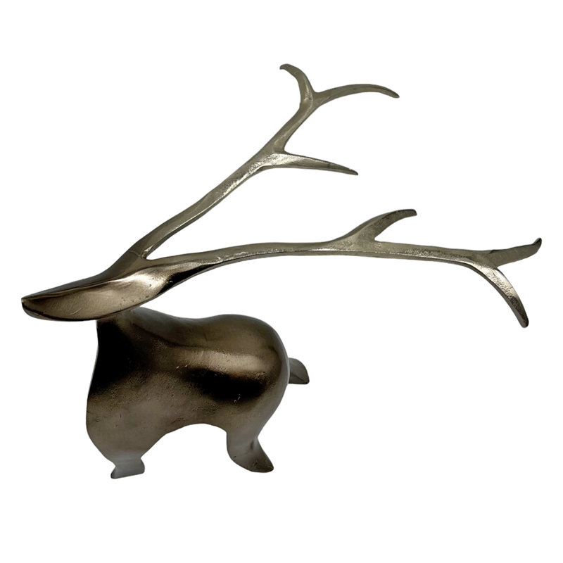 Reindeer Dravid Aluminum Animal Figurine & Sculpture – Modern Decorative Accent for Home Décor