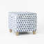 Repose-pieds carré avec rangement 17,5 "Asha-1339179200