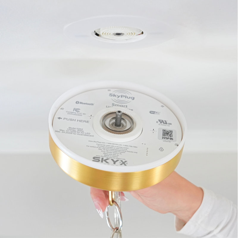 SkyPlug Smart Kit - Installation d'éclairage facile - Carina, Or moderne