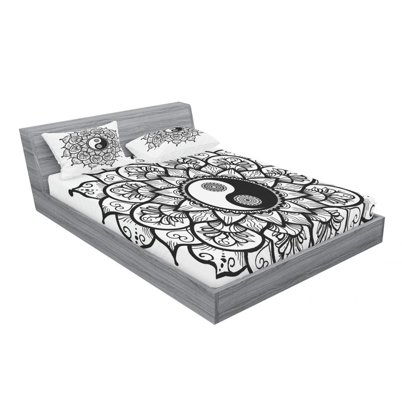 Microfiber Sheet Set, Queen Sheet Set with Fitted Sheet