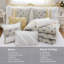 Ensemble d'édredon 9 pièces en percale de coton jaune-126579416