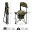 Très grand tabouret de trépied pliant avec dossier et chaise de pêche avec sangle de transport