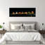 Buildings lit up at night Las Vegas Nevada USA 1 Piece Wrapped Canvas Panoramic Wall Art-1667644496