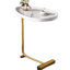 Table de chevet compacte en C - pratique pour la lecture de 17,8 po de profondeur, polyvalente pour le salon et la chambre à coucher, largeur de 11,92 po