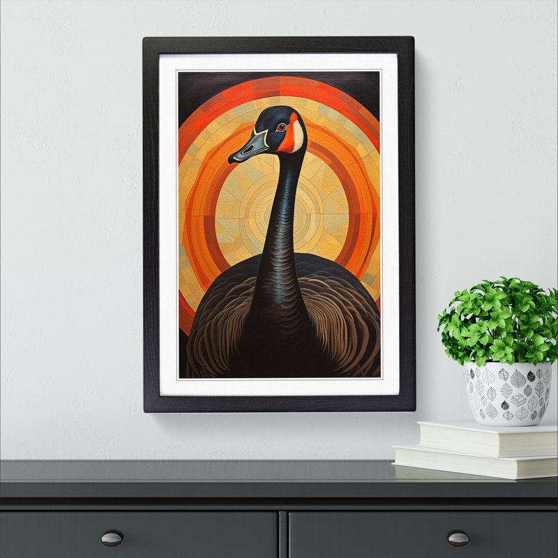 Goose Art Deco - Framed Print