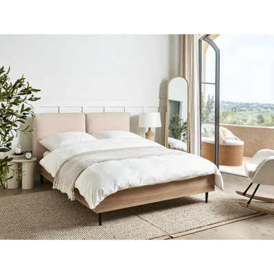 Bed Boucle LIMANTON 200 cm Beige