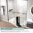 44" - 48" W x 70" H Double Sliding Semi-Frameless Shower Door with 1/4" (6mm) Crystal Clear Tempered Glass-107510515