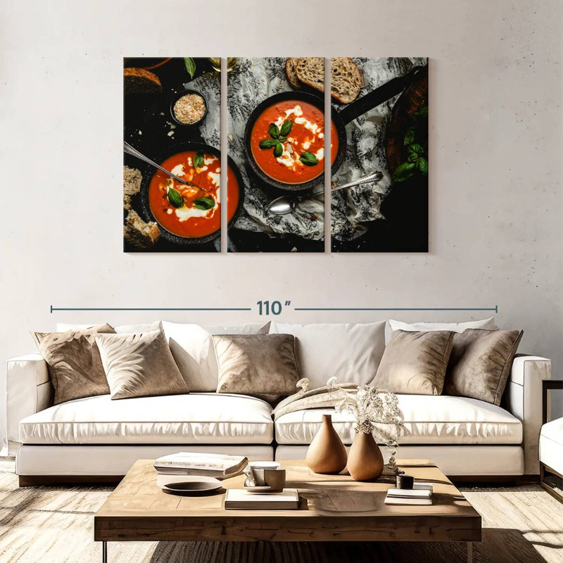 Yarlin Tuscan Tomato Soup, 48" H x 74" W