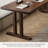 Simple Solid Wood Walnut Rectangle Desk-447996682