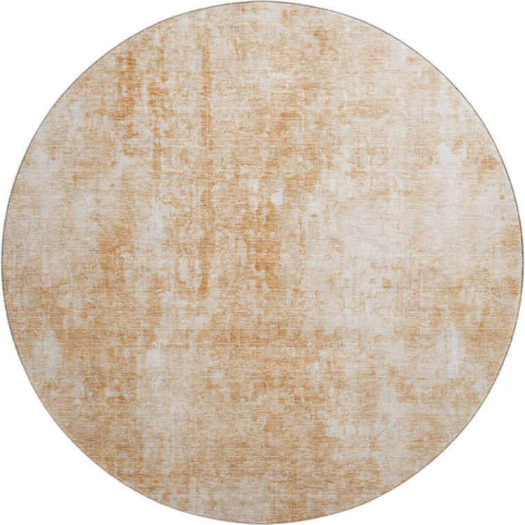 Premium Machine Washable Arnette Terracotta Rug