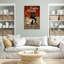 «Coffee House», chien noir sur toile-88595973