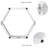 6 Piece Hexagon Floating Shelf-180538248