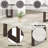 Marble Top Coffee Table with Sled Base
