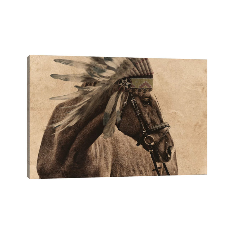 Native Horse by Marcus Prime - Wrapped Canvas Gallery-Wrapped Canvas Giclée, 101.6 cm H x 66.04 cm W x 1.91 cm D