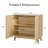 30.7"Mid Century 2-Door Accent Cabinet-1881652384