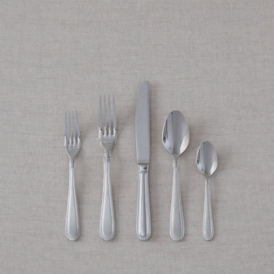 Fortessa Caviar 18/10 Stainless Steel 20 Piece Flatware Set (service For 4), Silver