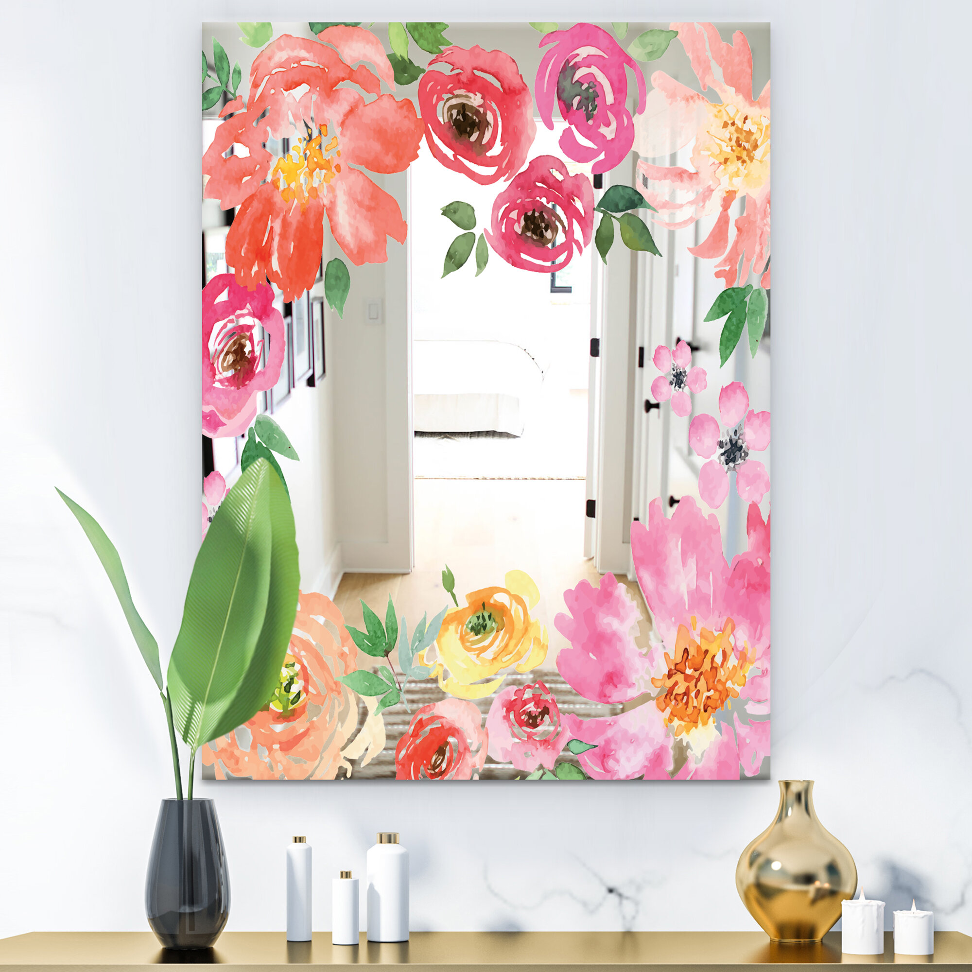 East Urban Home Garland Flat Wall Mirror | Wayfair