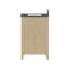  Meuble-lavabo blond naturel 37 po avec plateau gris pierre Redmond
