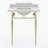 Kingston Brass Habsburg 30-Inch Carrara Marble Console Sink with Brass Legs (8-Inch, 3-Hole)-78574852
