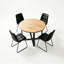 Ensemble de table de salle à manger 5 pièces avec 4 chaises, ensemble de table de salle à manger avec base en métal-1729257598-1729257599