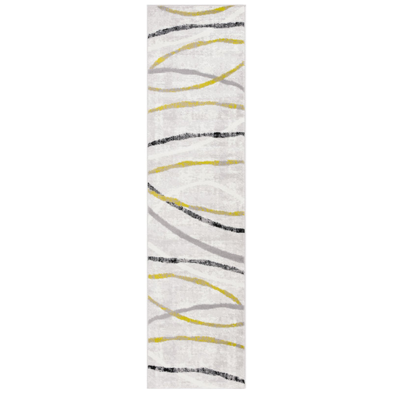 Doneshia Skyler Performance Abstract Rug, Runner 2' x 8'