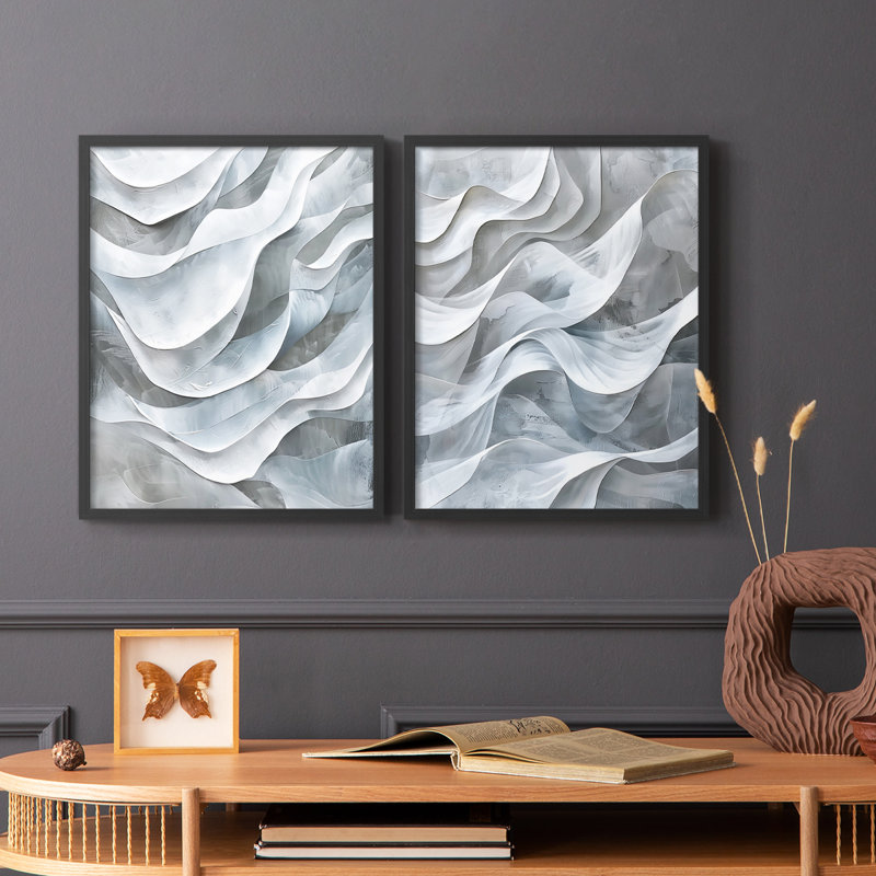 Série ABSTRACT CDLIV - reproduction encadrée de qualité supérieure - prête à être accrochée - aucun clou requis - aucun clou requis