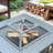 Iron Outdoor Square Fire Pit
