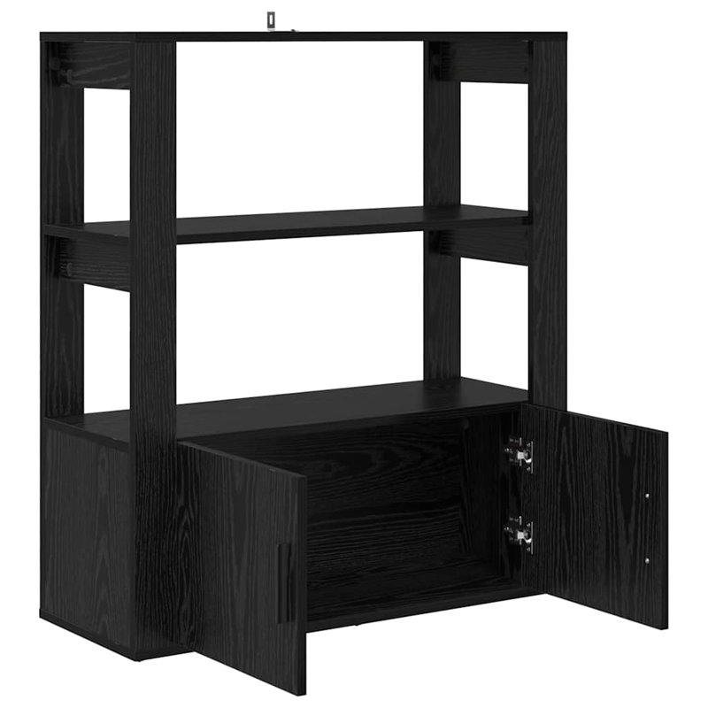 80cm Sideboard, Black Oak