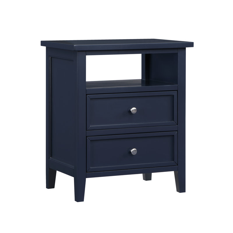 Table de chevet Armahn, Bleu minuit