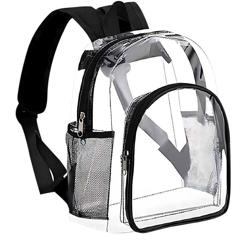 Sac à dos Sac à dos transparent Étanche Sac de rangement en PVC Sac à dos de grande capacité