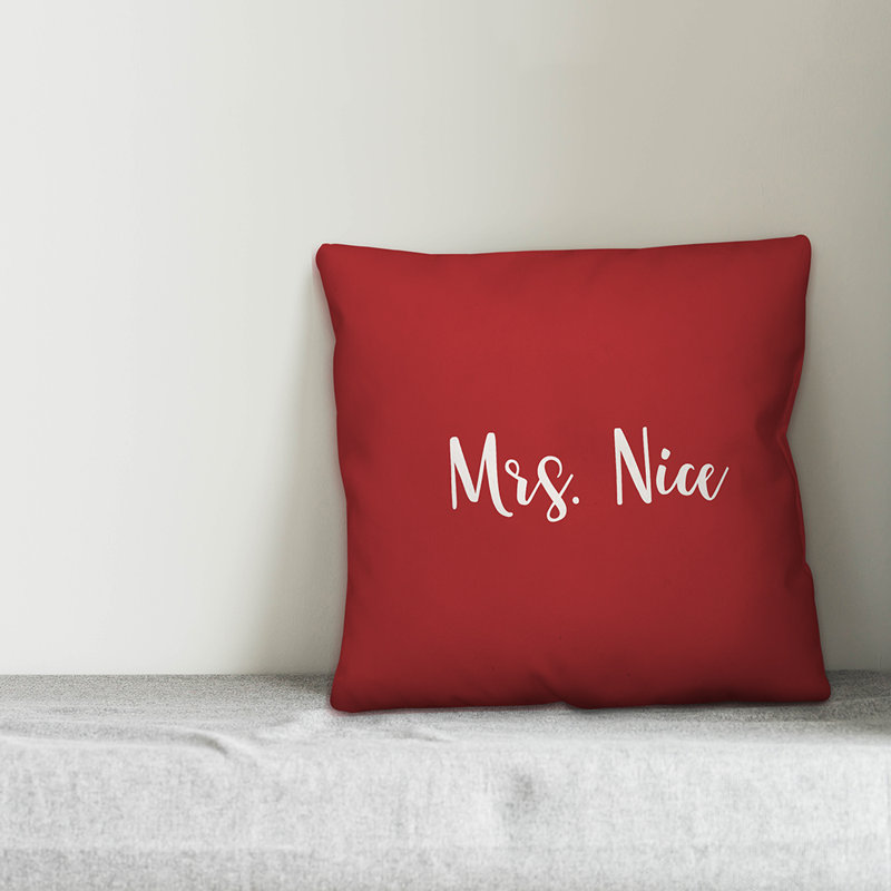  Coussin Mme. Nice, Rouge, Coussin décoratif