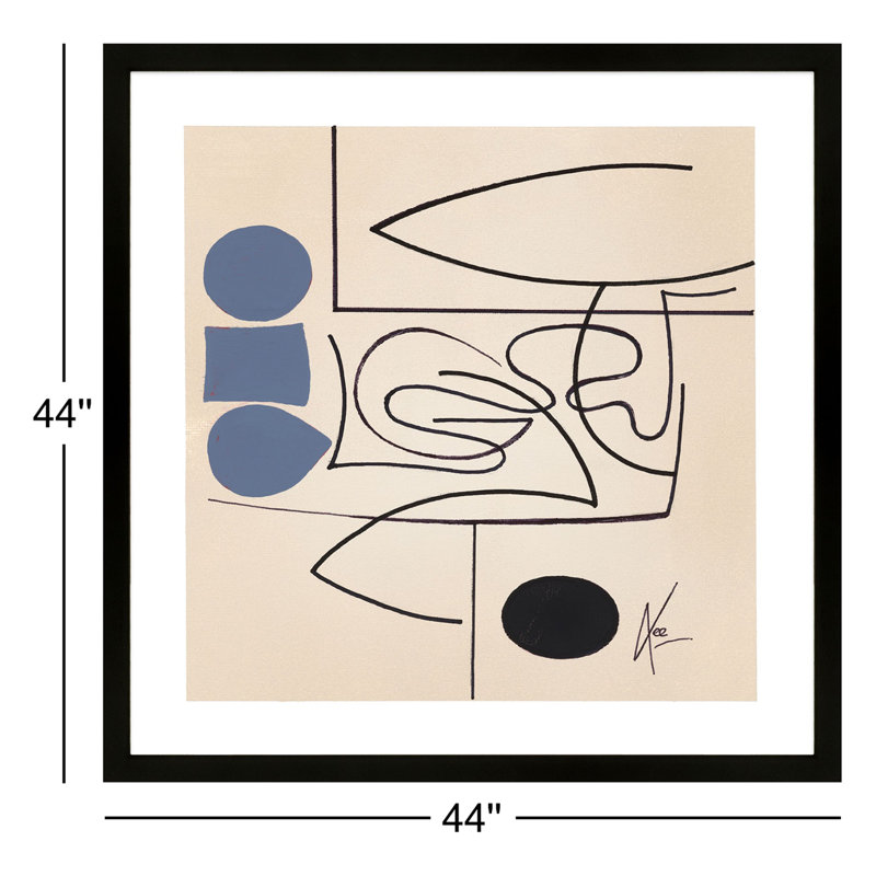 Reflection 2 Print by Lee Lessem, Black, 44" H x 44" W x 1.25" D