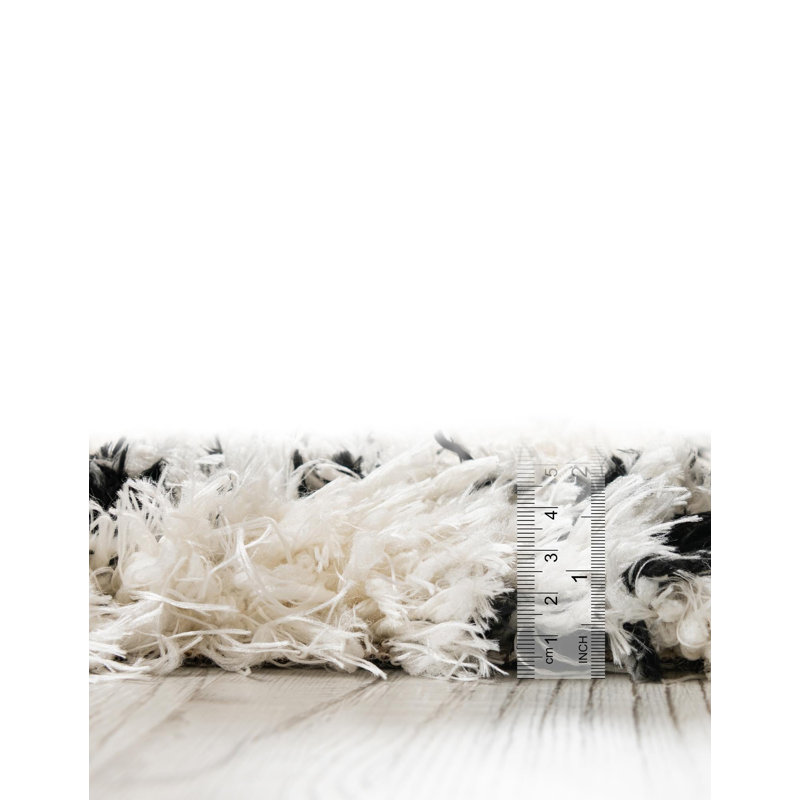 Tapis Tarquinio, Noir, Carré 8 pi