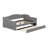 Upholstered Daybed With LED Belt And Trundle-1663821394