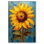 Impression sur toile tournesol impressionniste, Art Remedy