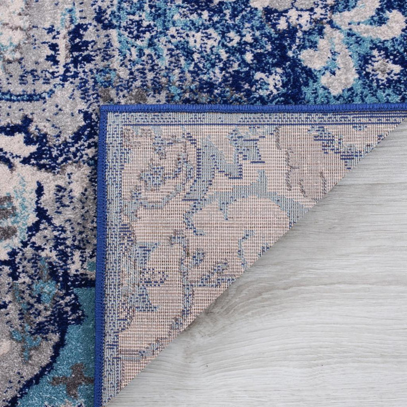 Tapis oriental bleu Henneman, Rectangle 5 pi x 7 pi