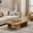 Simple log end table-110439181
