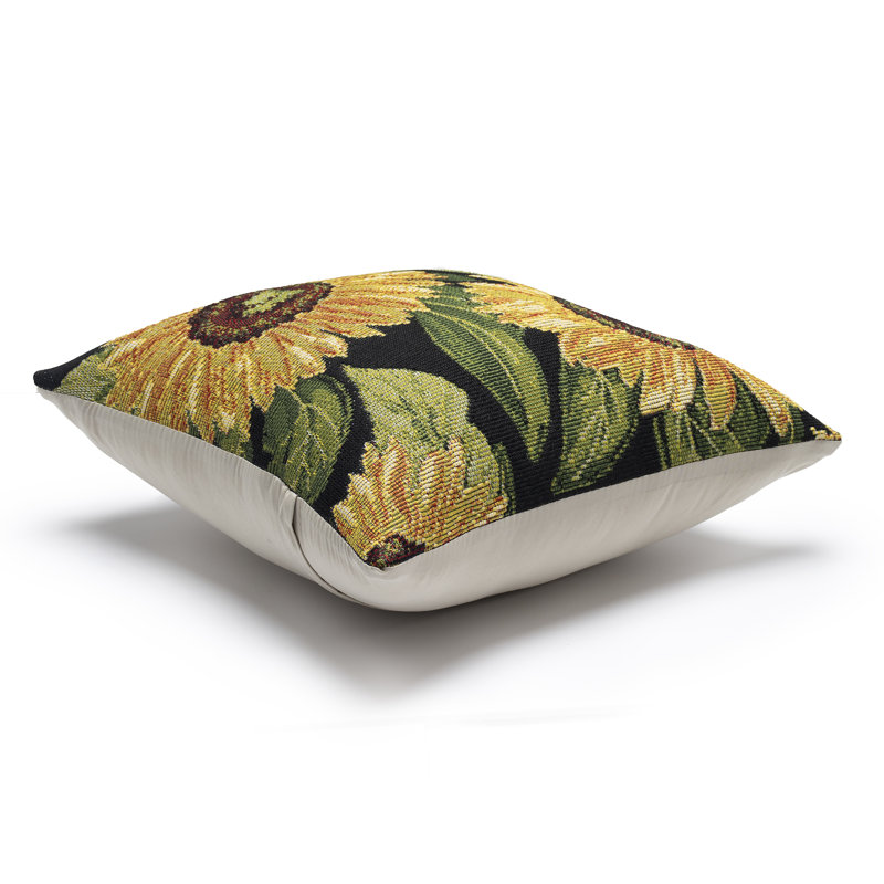 Floral Outdoor Throw Pillow, 18" x 12", Rectangle