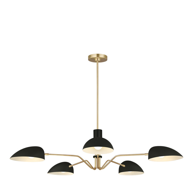 Adarna 5-Light Chandelier, Midnight Black