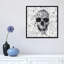 «Doodle Skull, Square» par Ali Gulec, impression sur toile tendue-73272544-73272545-31656132