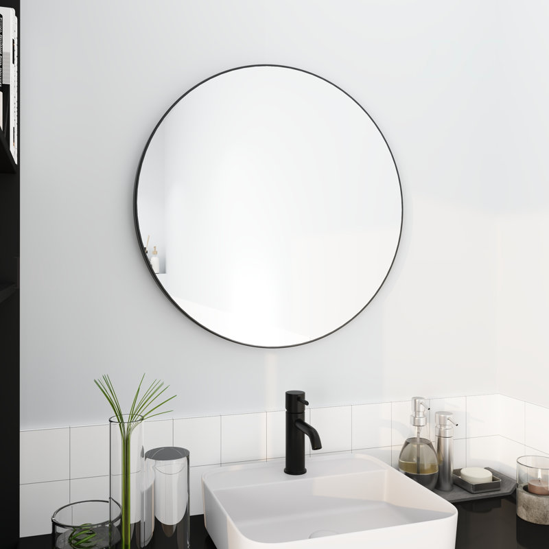 Grand miroir circulaire 24 po, 24 po x 24 po, Rond