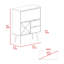 Armoire de bar 4 tiroirs Wengue