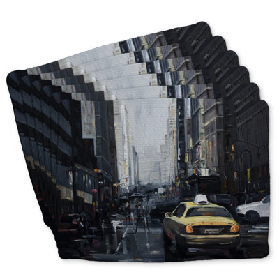 New York in the Dark Braided Polyester Masvingo Set of 6