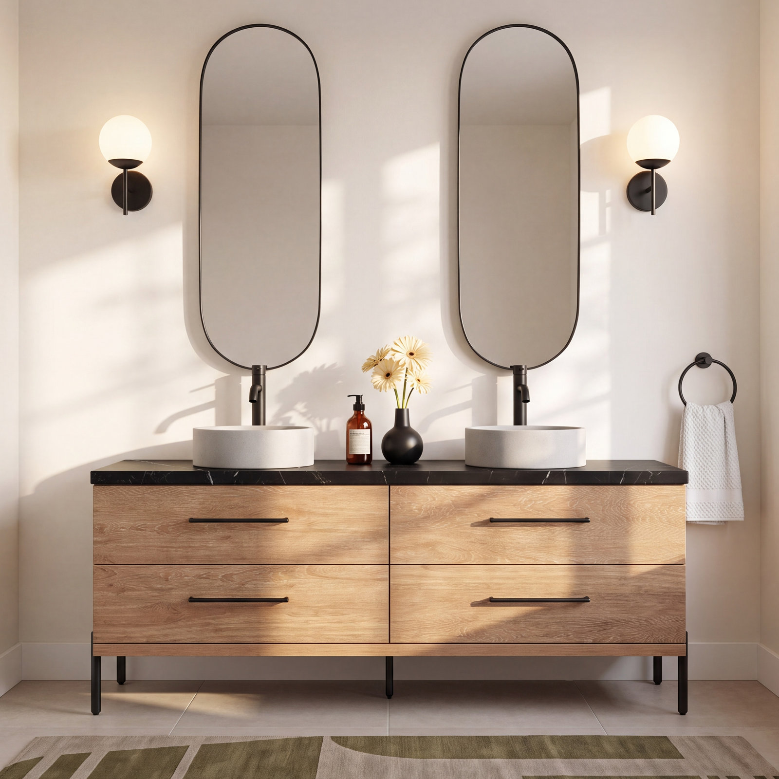 Dasher 72" Double Bathroom Vanity