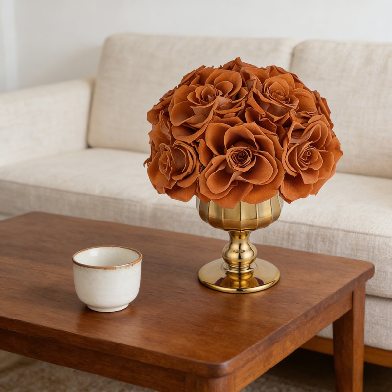 Arrangement floral artificiel, Gold, Orange